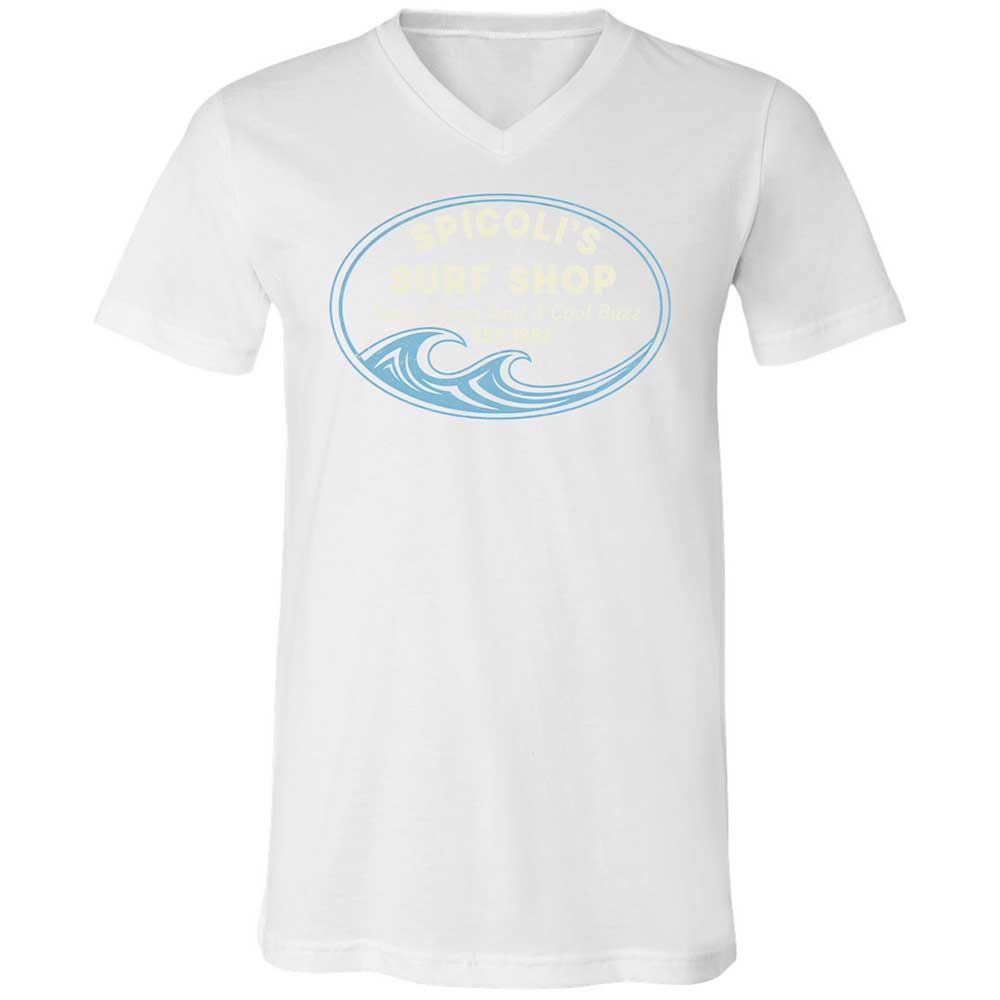 Unisex V-Neck T-Shirt - CV9UFMQT - White - 16