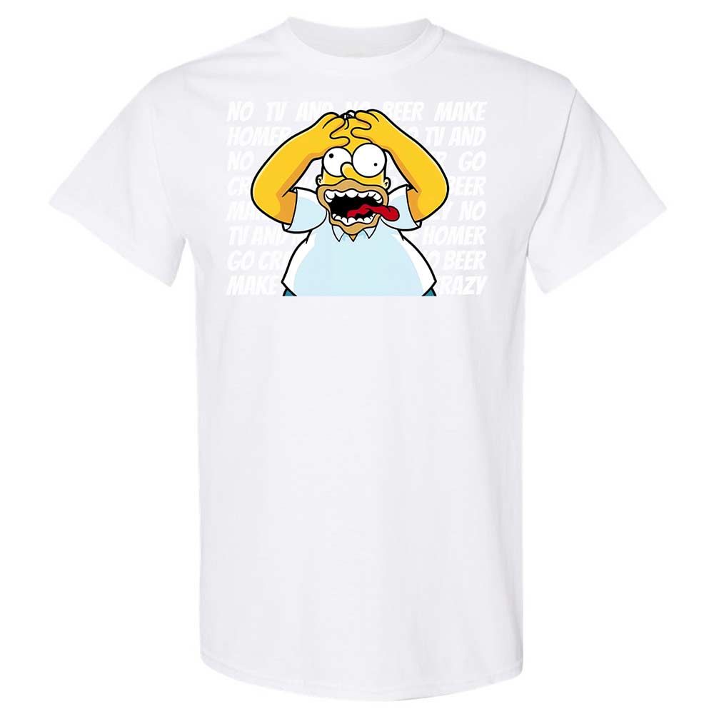 No TV and No Beer Make Homer Go Crazy - White - 16