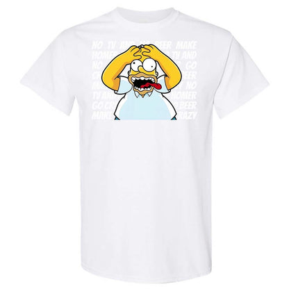 No TV and No Beer Make Homer Go Crazy - White - 16