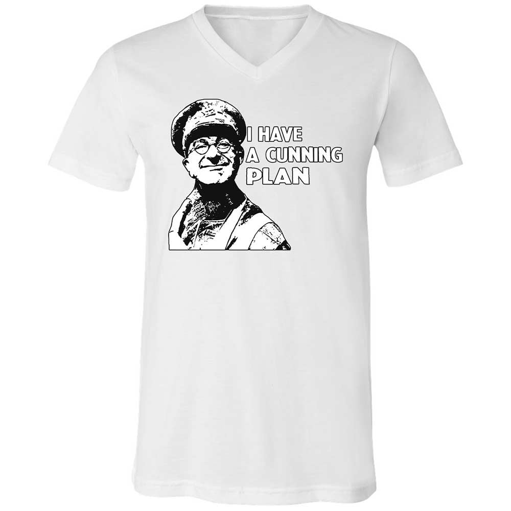 Unisex V-Neck T-Shirt - W3PSPYSB - White - 16