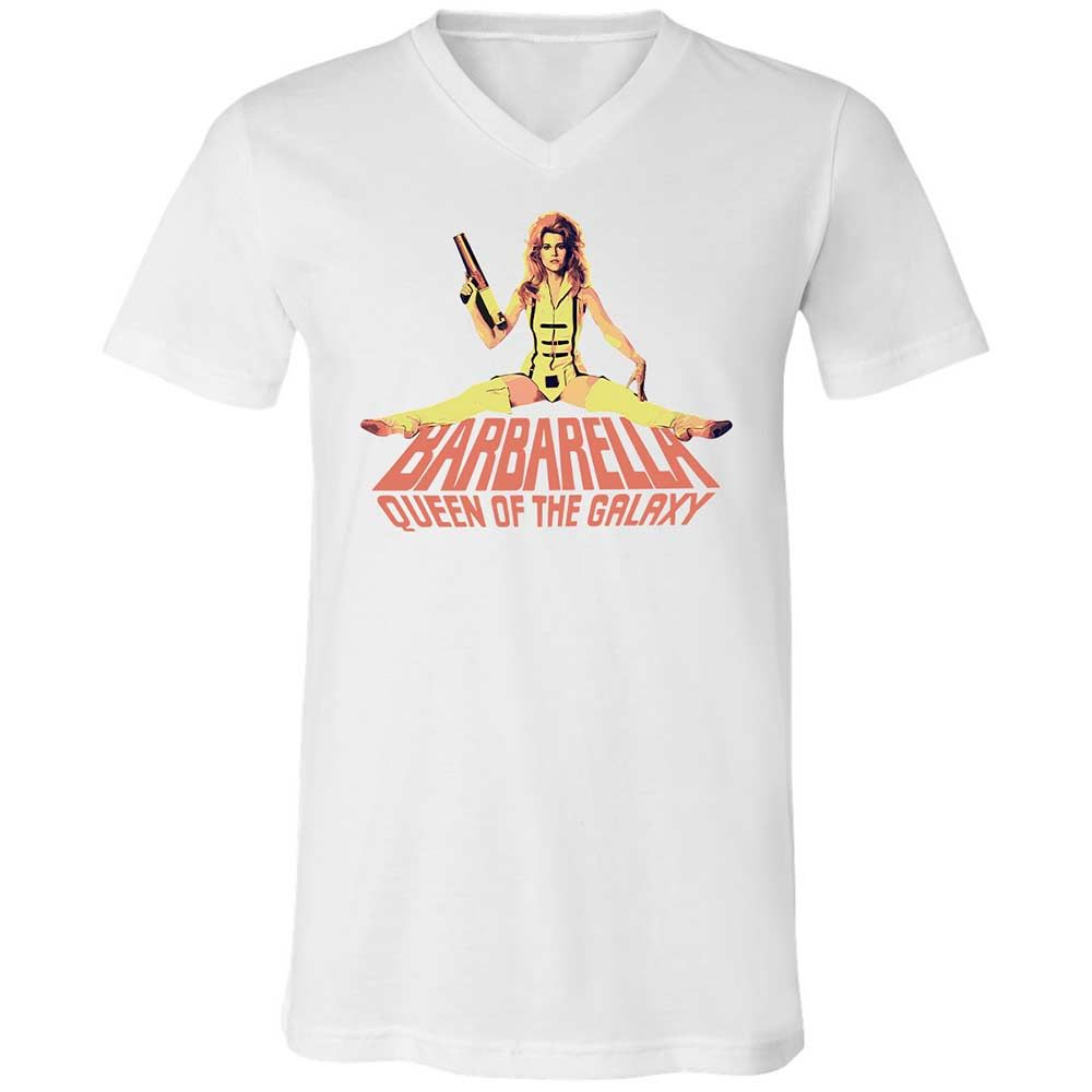 Unisex V-Neck T-Shirt - B485ZA3H - White - 16