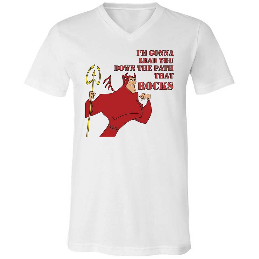 Unisex V-Neck T-Shirt - 7NCTY8E4 - White - 16