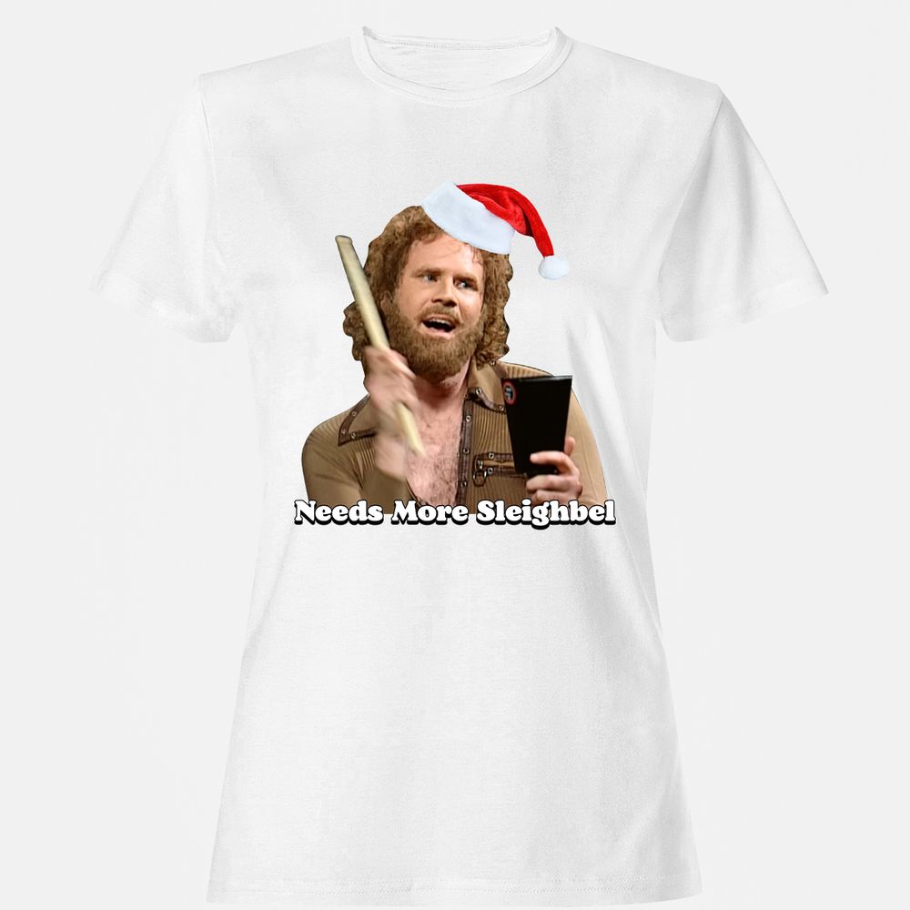 Needs More Sleighbel - White - 16