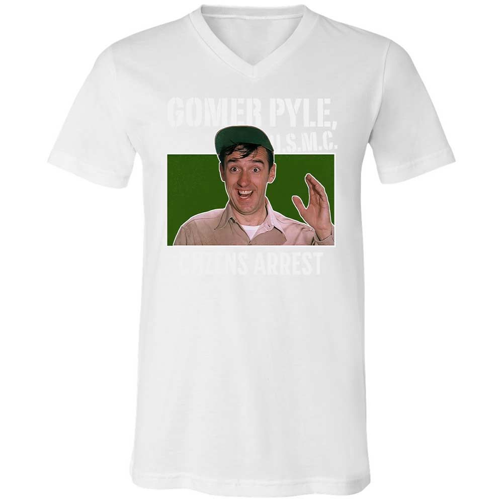 Unisex V-Neck T-Shirt - YTTZZCN7 - White - 16
