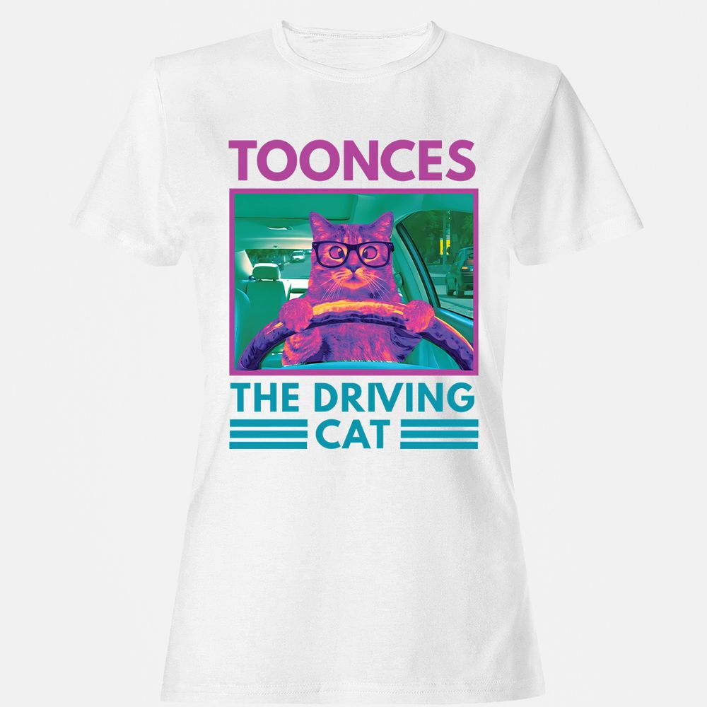 The Driving Cat - White - 16