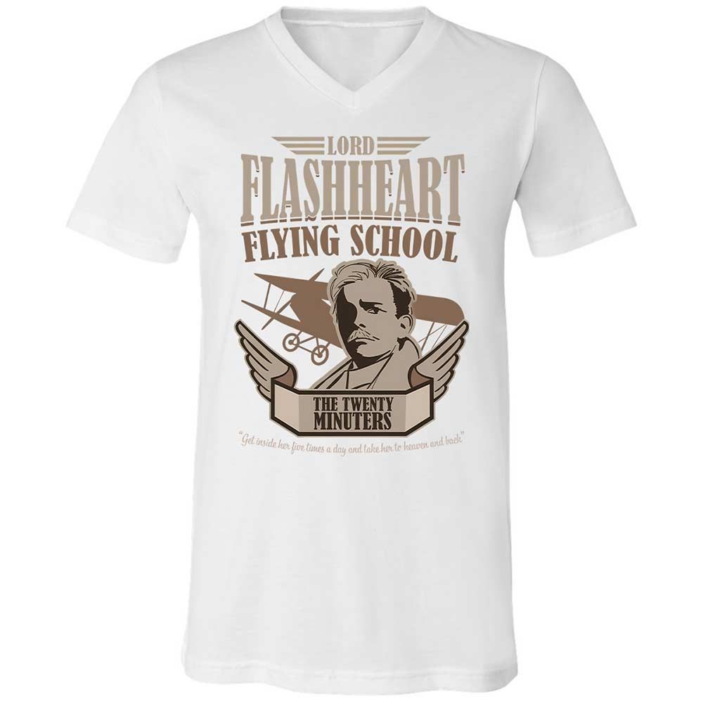 Unisex V-Neck T-Shirt - AAFSB9AT - White - 16