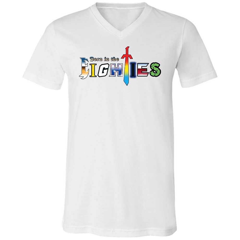 Unisex V-Neck T-Shirt - KYNKF3H1 - White - 16