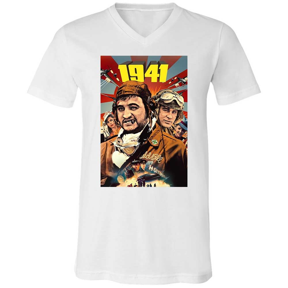 Unisex V-Neck T-Shirt - MW2EC445 - White - 16