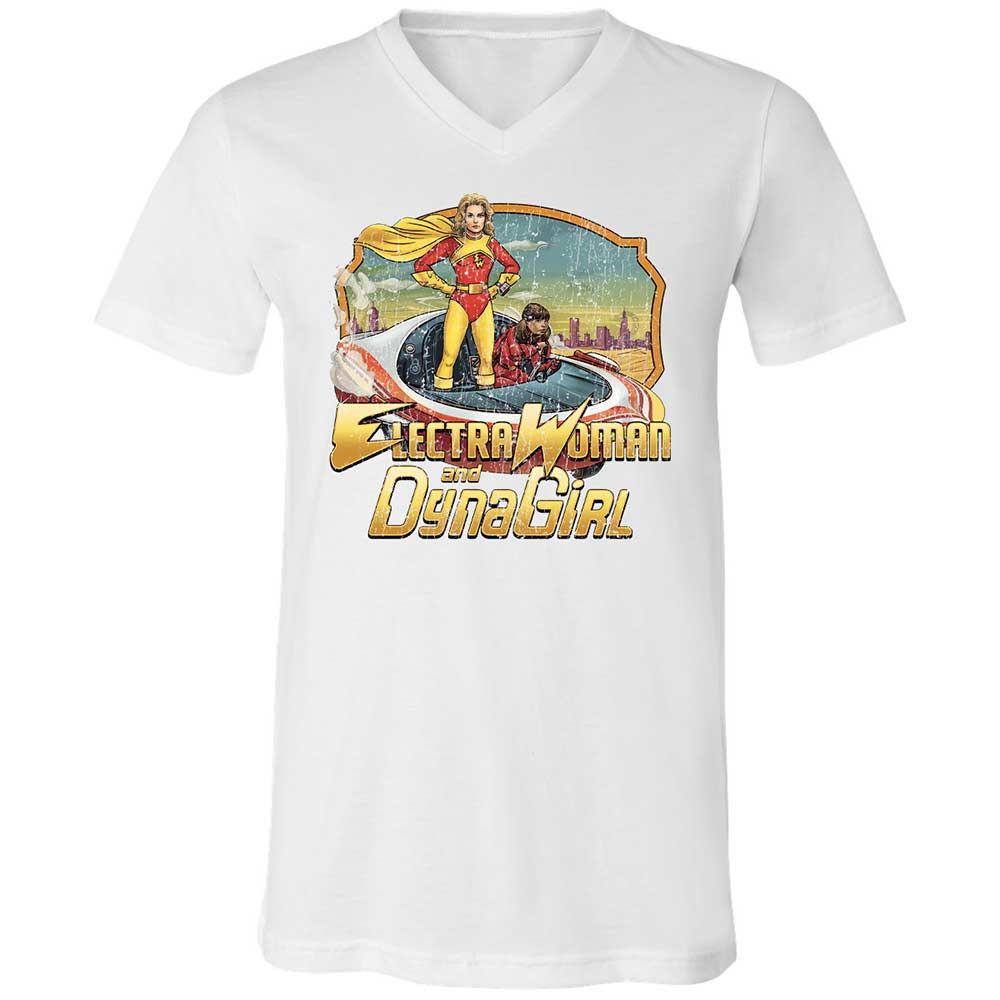 Unisex V-Neck T-Shirt - YE4TCBSK - White - 16