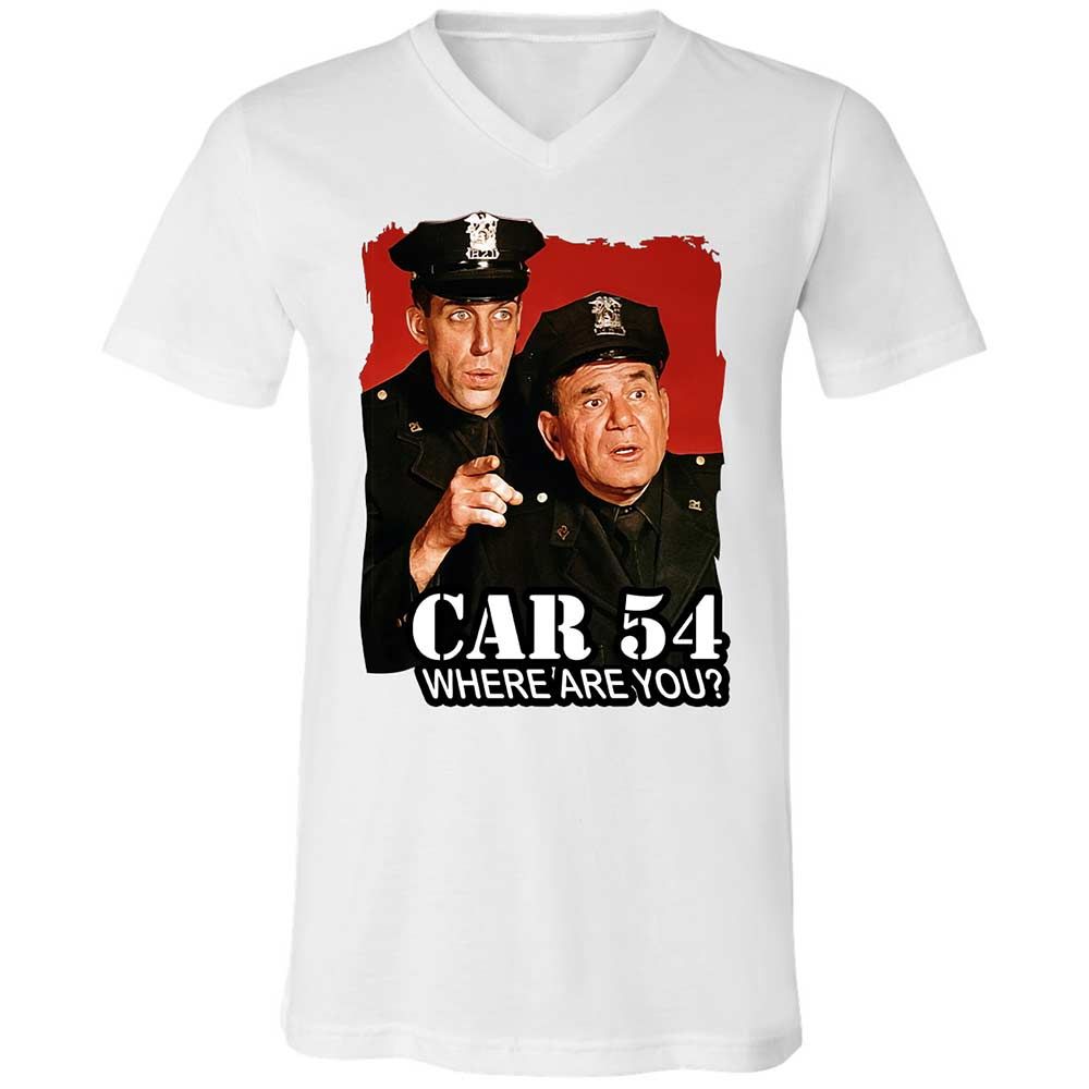 Unisex V-Neck T-Shirt - G4WAZ7GJ - White - 16