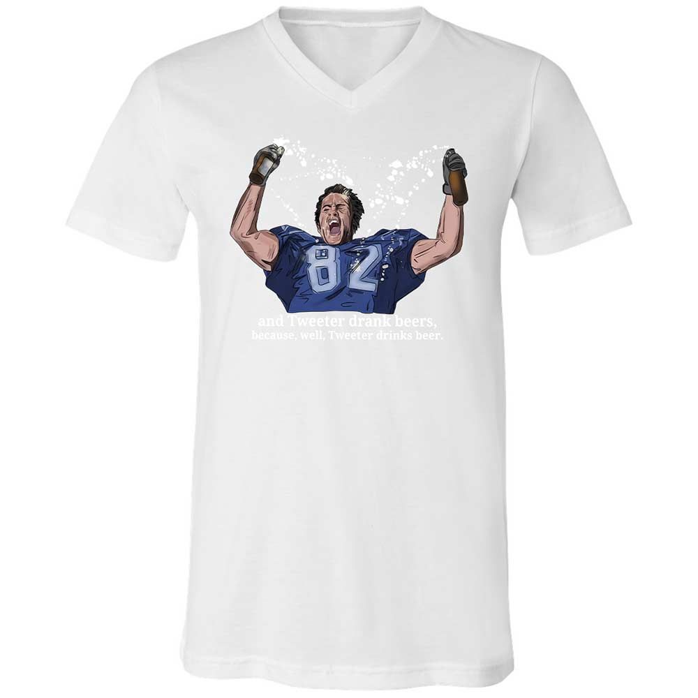 Unisex V-Neck T-Shirt - V3VMS157 - White - 16