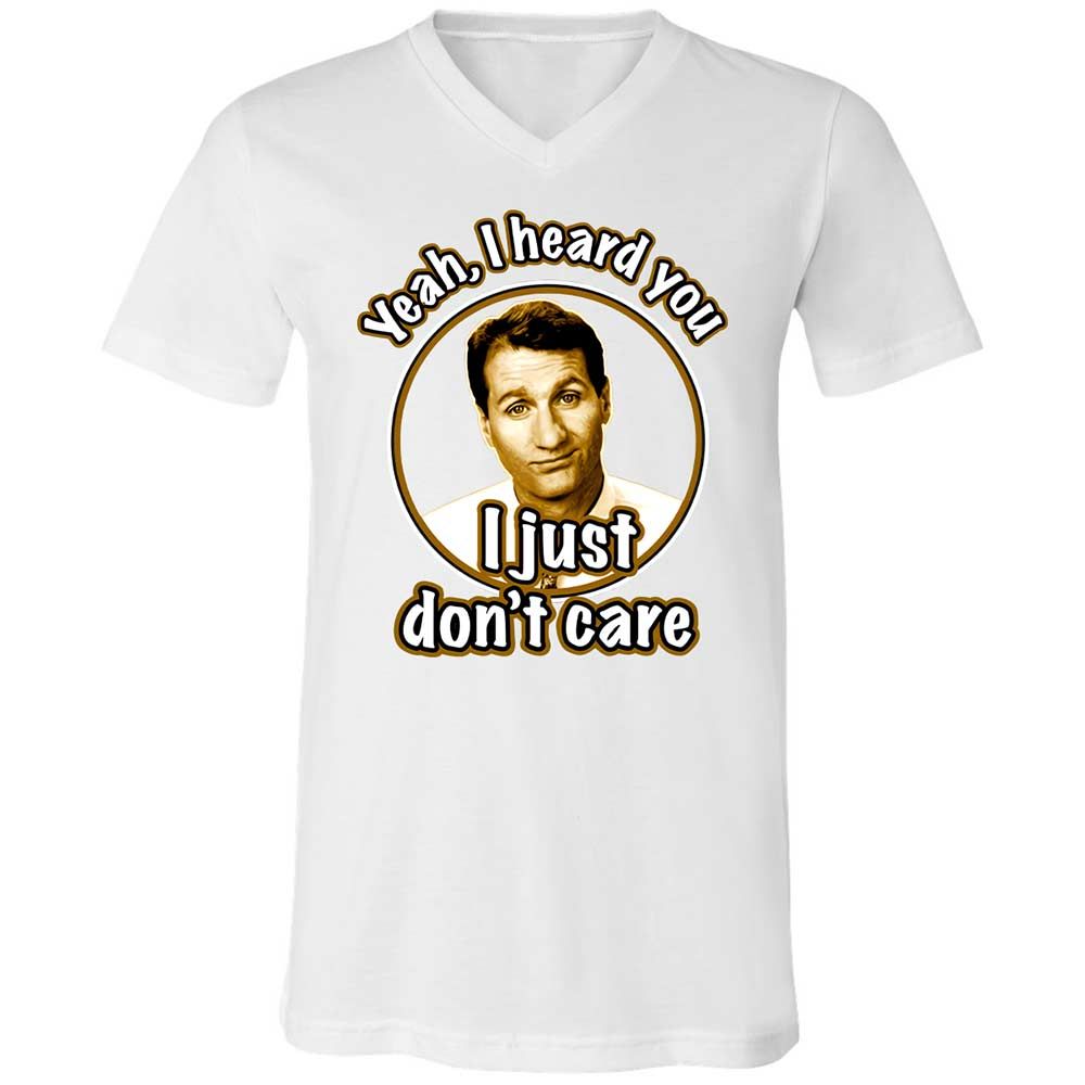 Unisex V-Neck T-Shirt - QQF6A3GS - White - 16