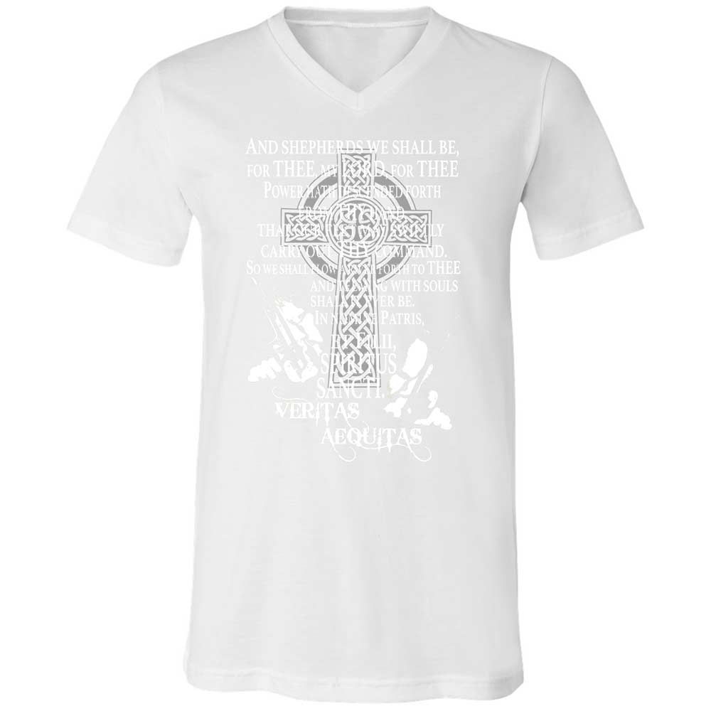 Unisex V-Neck T-Shirt - 9G9GZ6C3 - White - 16