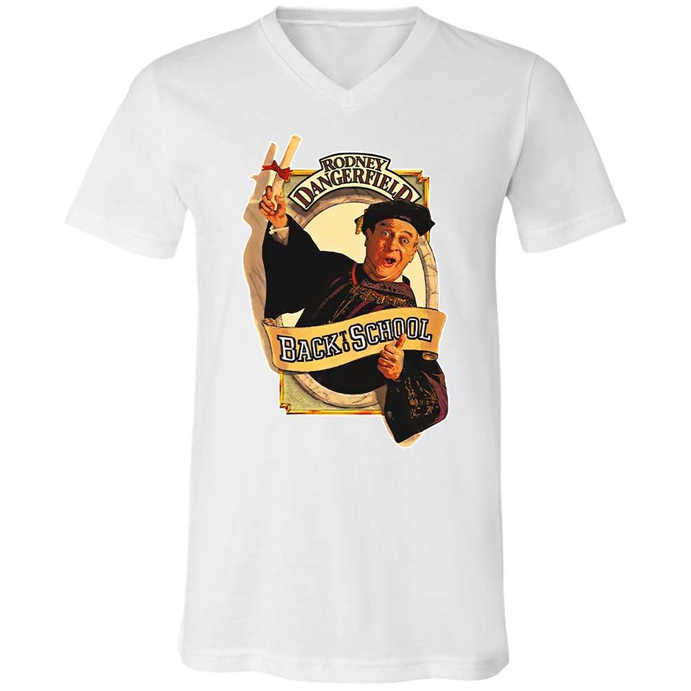 Unisex V-Neck T-Shirt - V89X2FHV - White - 16