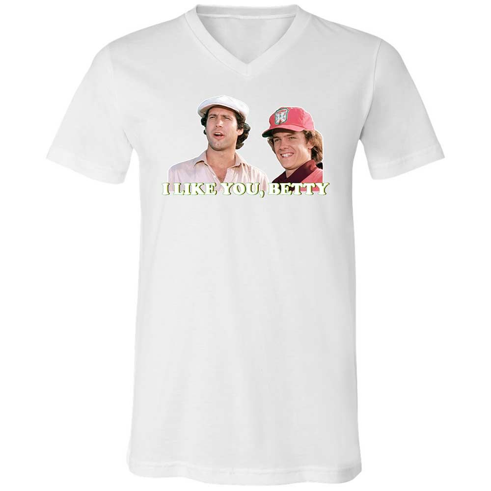 Unisex V-Neck T-Shirt - ZE3LN7TP - White - 16