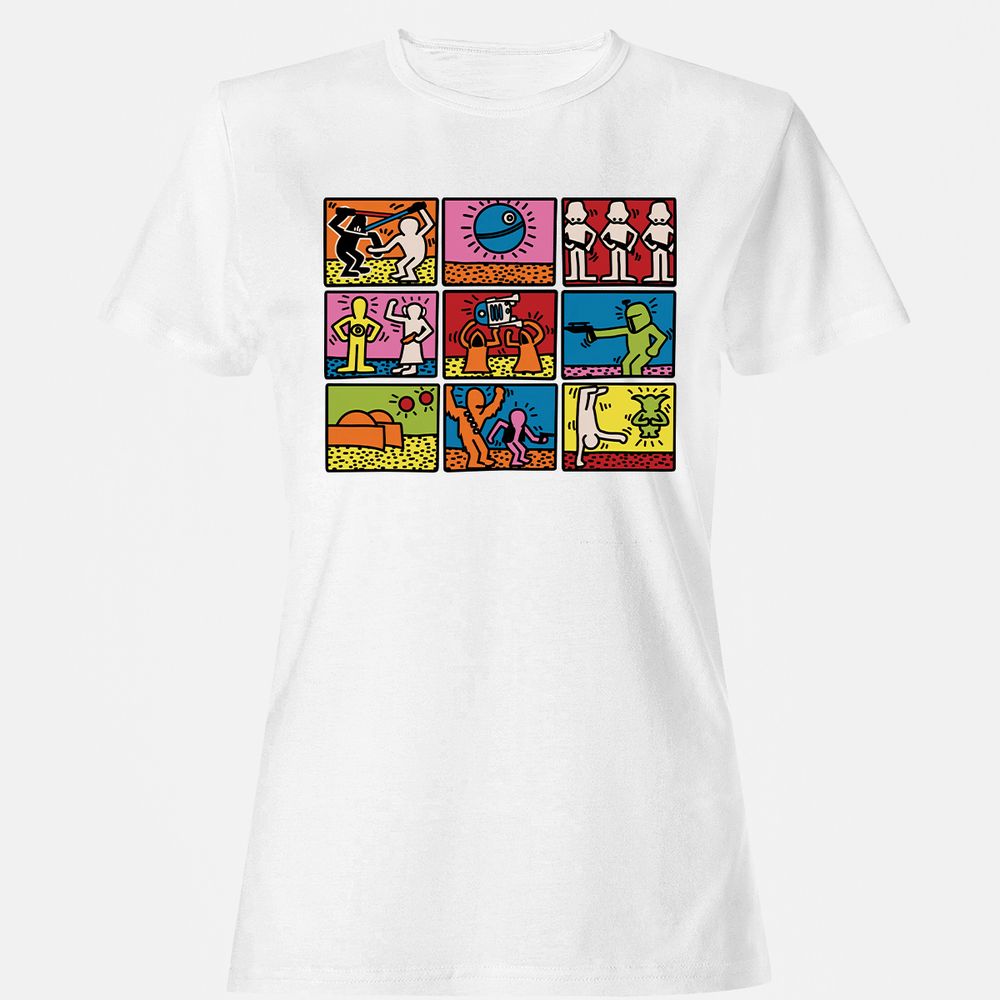 Women's T-Shirt - HD49GUQ4 - White - 16