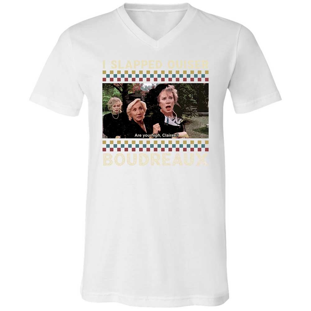 Unisex V-Neck T-Shirt - SJ52SQH4 - White - 16