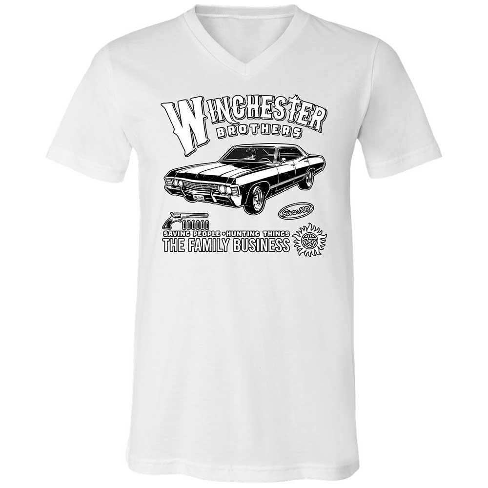 Unisex V-Neck T-Shirt - KAM13VLA - White - 16