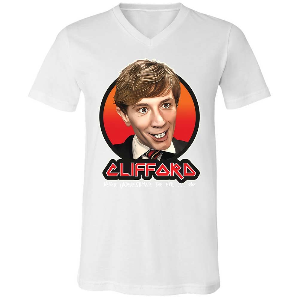 Unisex V-Neck T-Shirt - Q2BRM1JV - White - 16