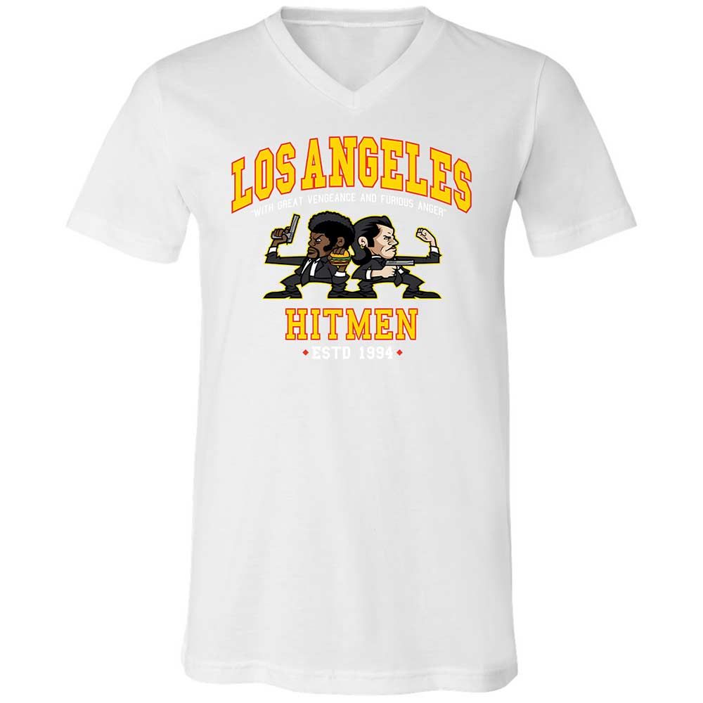 Unisex V-Neck T-Shirt - PL6QXWZZ - White - 16
