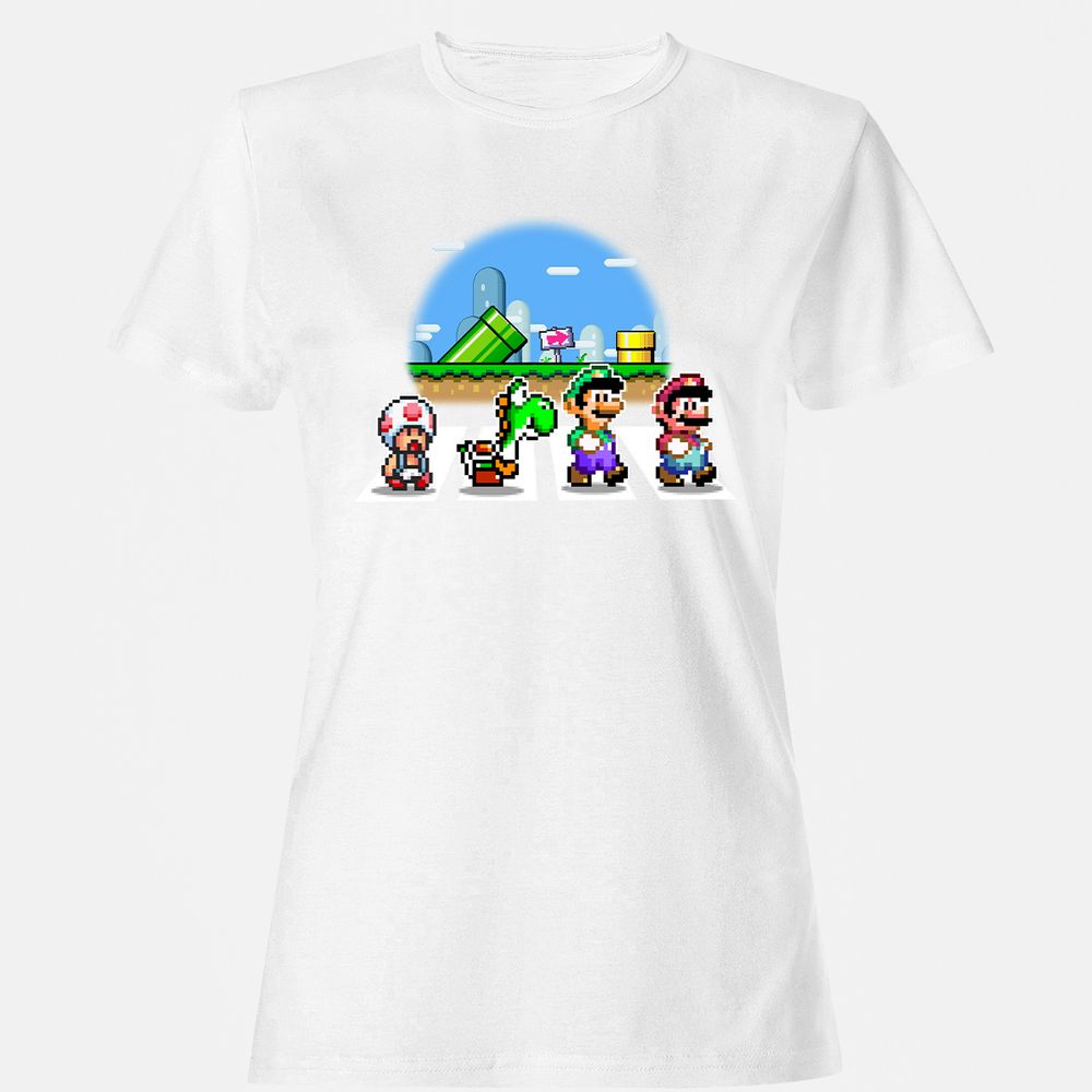 Women's T-Shirt - B6B2ZMZN - White - 16