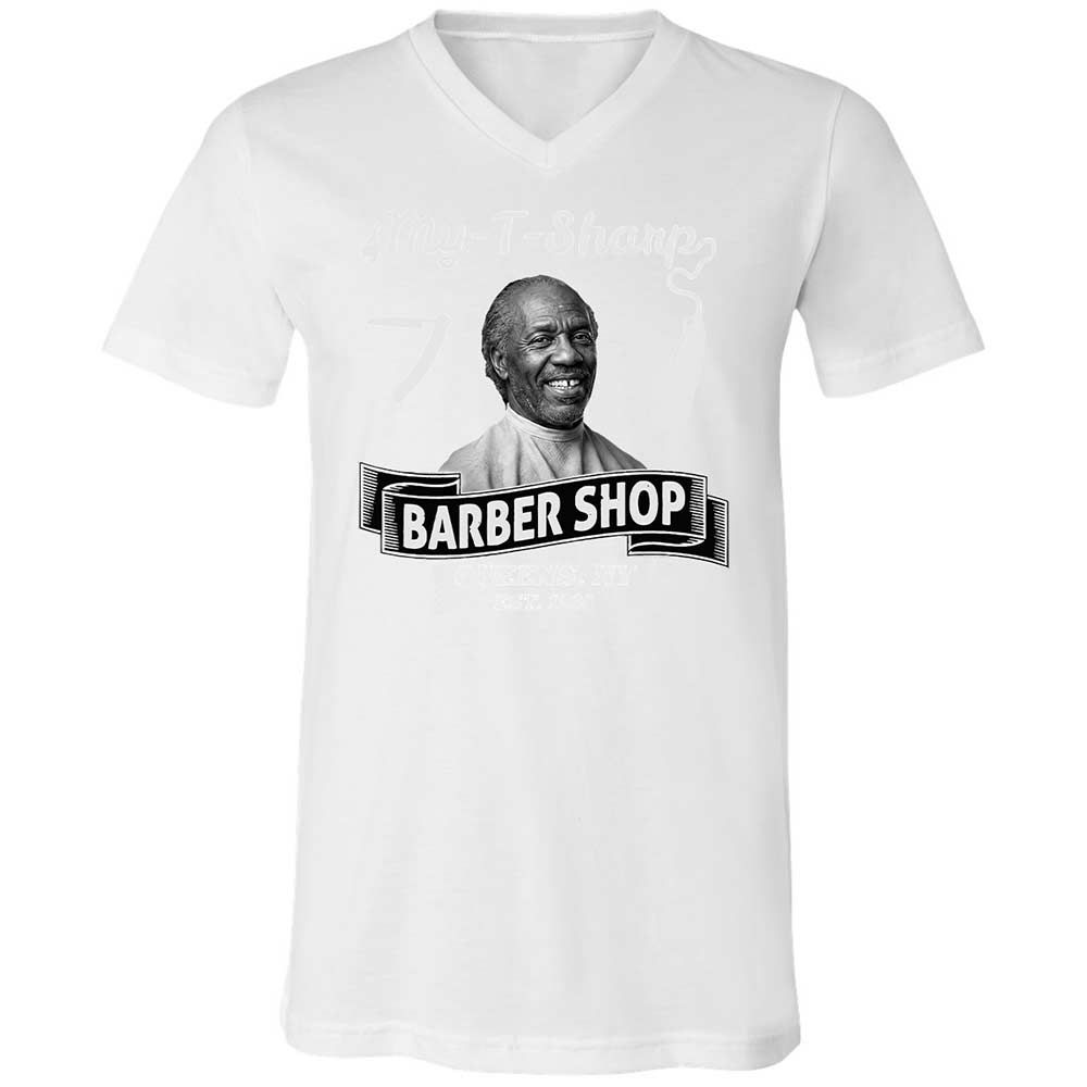 Unisex V-Neck T-Shirt - SAJXT2FT - White - 16