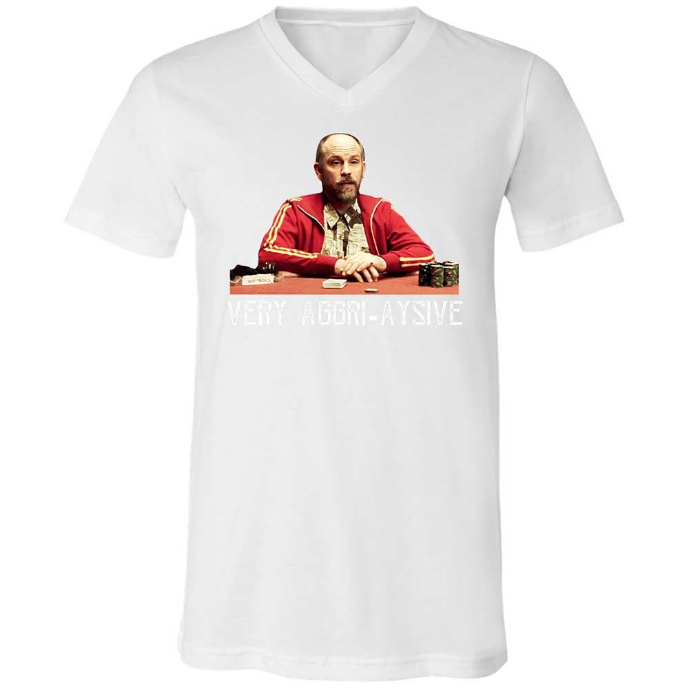 Unisex V-Neck T-Shirt - F4ZN6TWT - White - 16