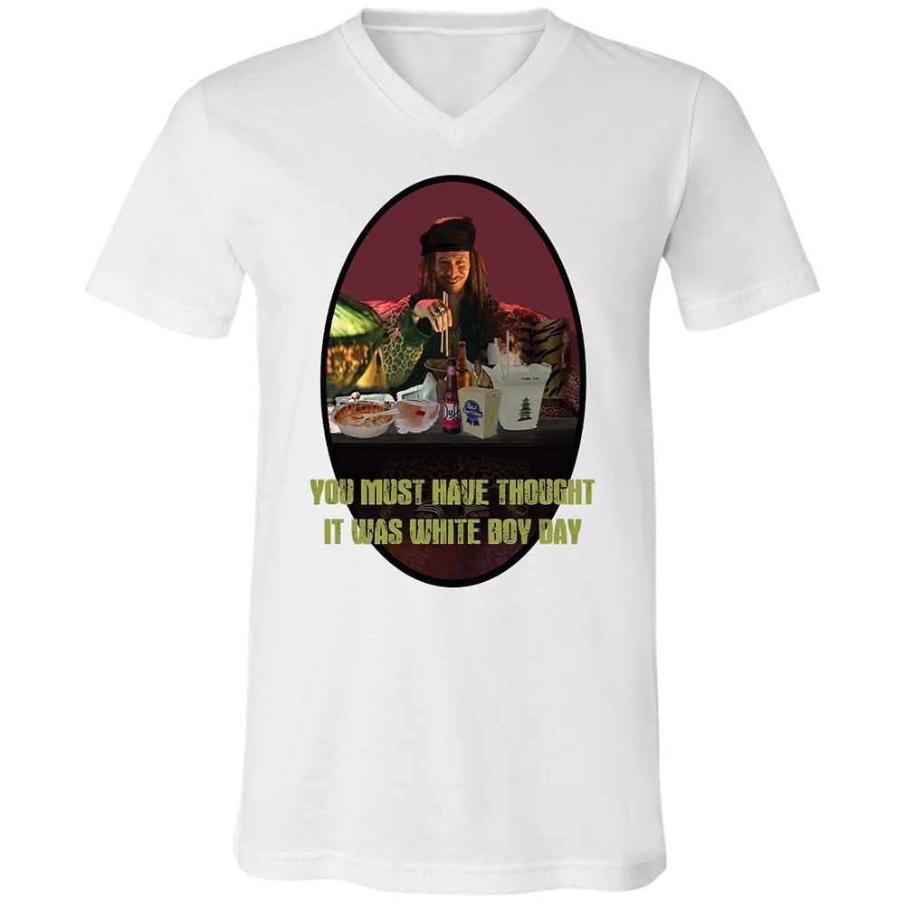 Unisex V-Neck T-Shirt - KWL4XA13 - White - 16