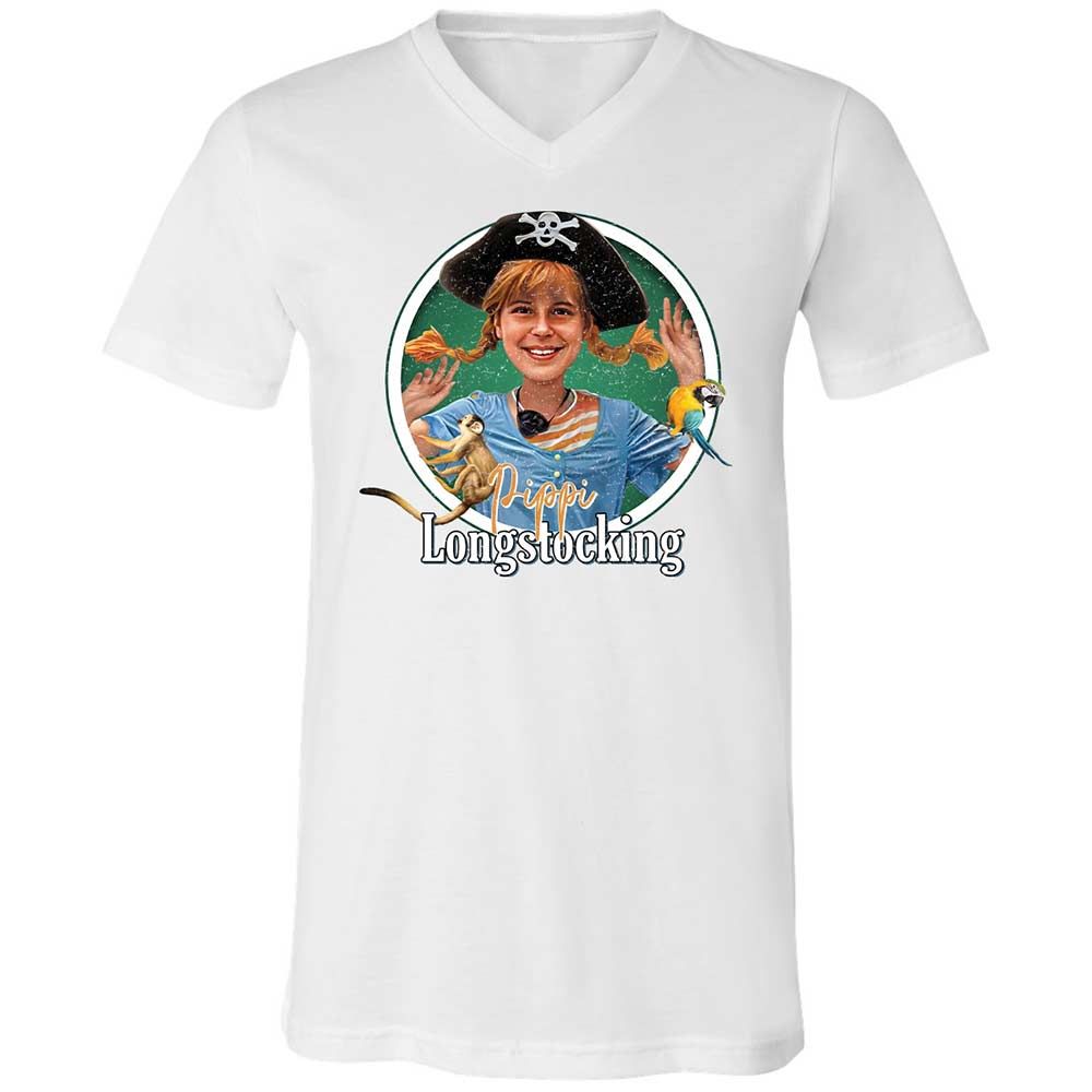 Unisex V-Neck T-Shirt - HH3Y2VEV - White - 16