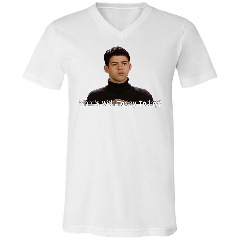 Unisex V-Neck T-Shirt - D8DMLAUE - White - 16