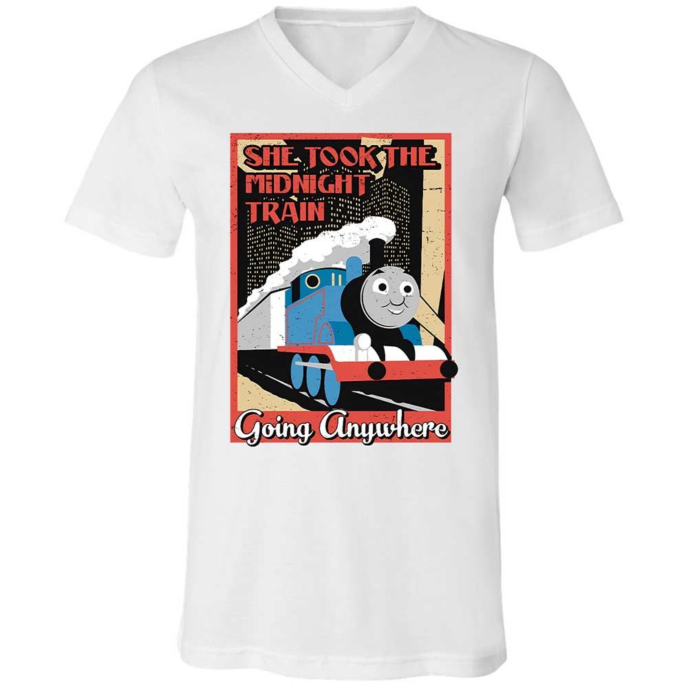 Unisex V-Neck T-Shirt - 4FNZSVWU - White - 16