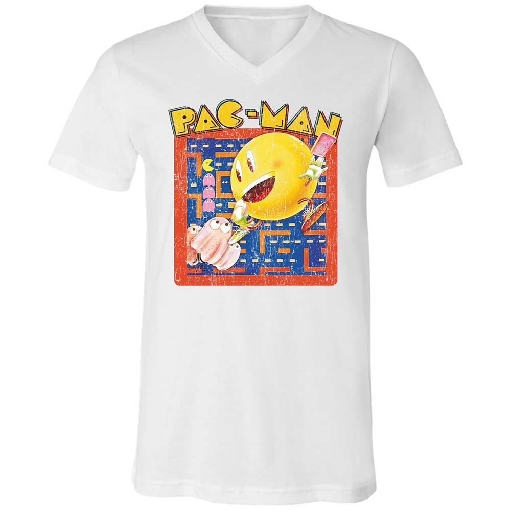 Unisex V-Neck T-Shirt - XJVGAQYZ - White - 16