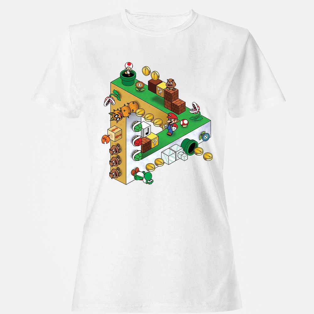 Women's T-Shirt - NYLFH8NJ - White - 16