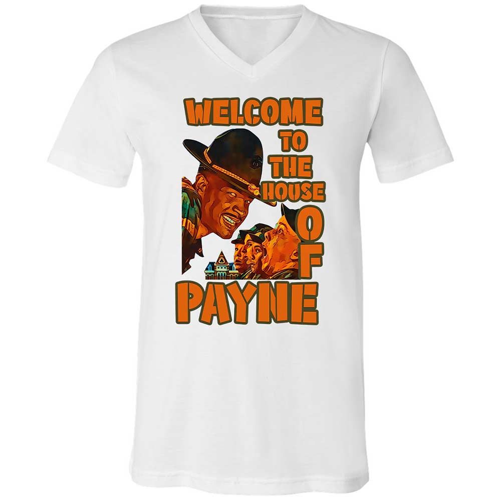 Unisex V-Neck T-Shirt - LNMYTHTS - White - 16