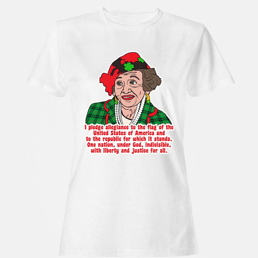 Women's T-Shirt - YQTLQSA7 - White - 16