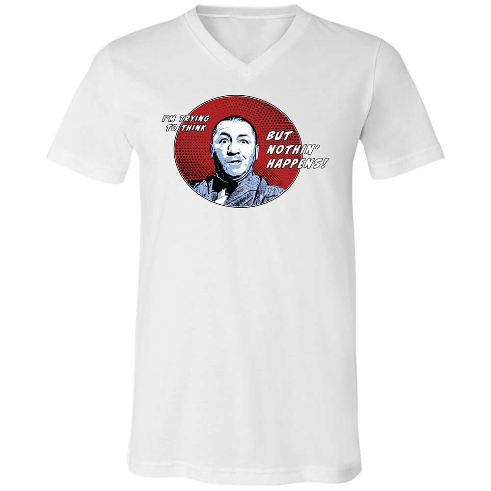 Unisex V-Neck T-Shirt - H1FD9RQW - White - 16