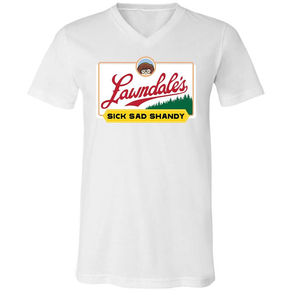 Unisex V-Neck T-Shirt - SRGN21SY - White - 16