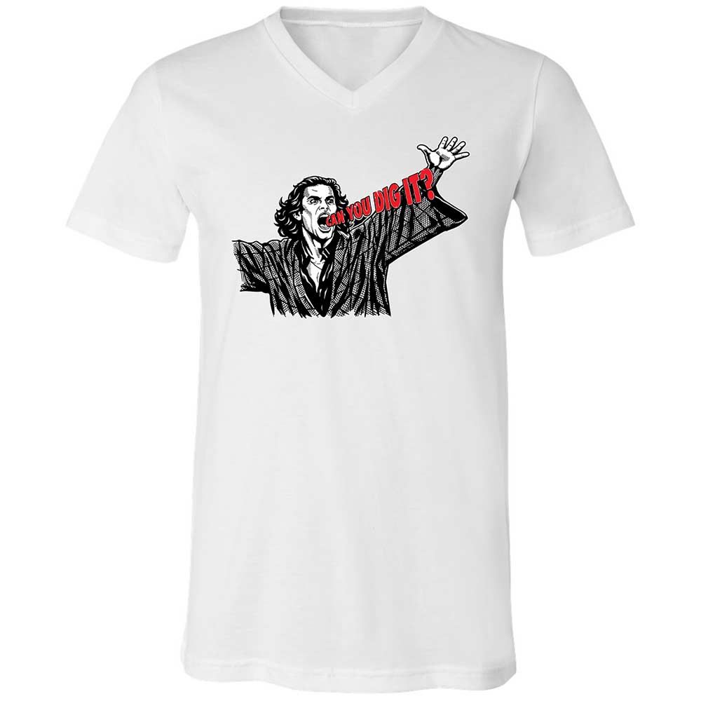 Unisex V-Neck T-Shirt - 3F9GJFQS - White - 16