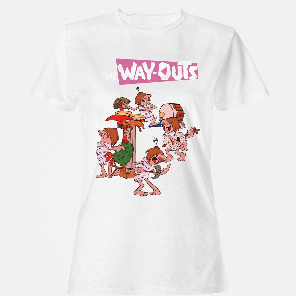 Women's T-Shirt - Q8K5UJPL - White - 16