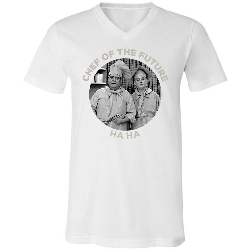 Unisex V-Neck T-Shirt - 6XYWNQQQ - White - 16