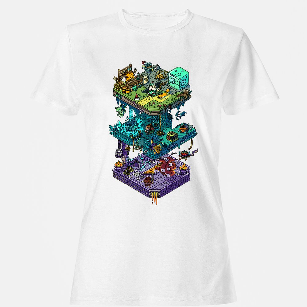 Women's T-Shirt - 591ELRKZ - White - 16