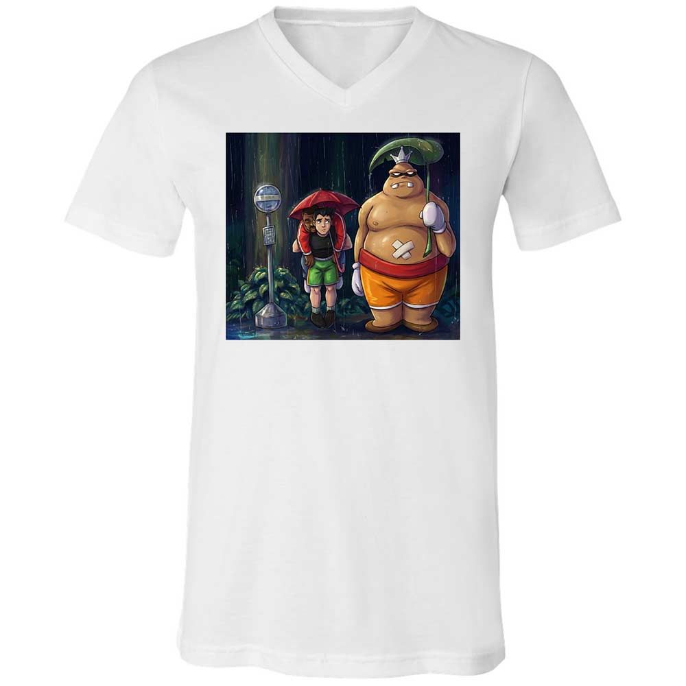 Unisex V-Neck T-Shirt - ZMMYEUBV - White - 16