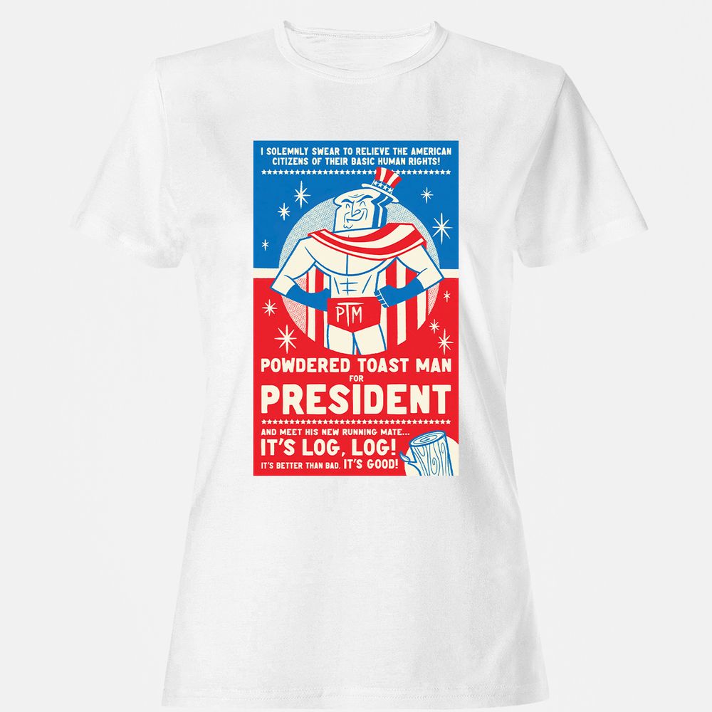 Women's T-Shirt - LVU3AWYQ - White - 16