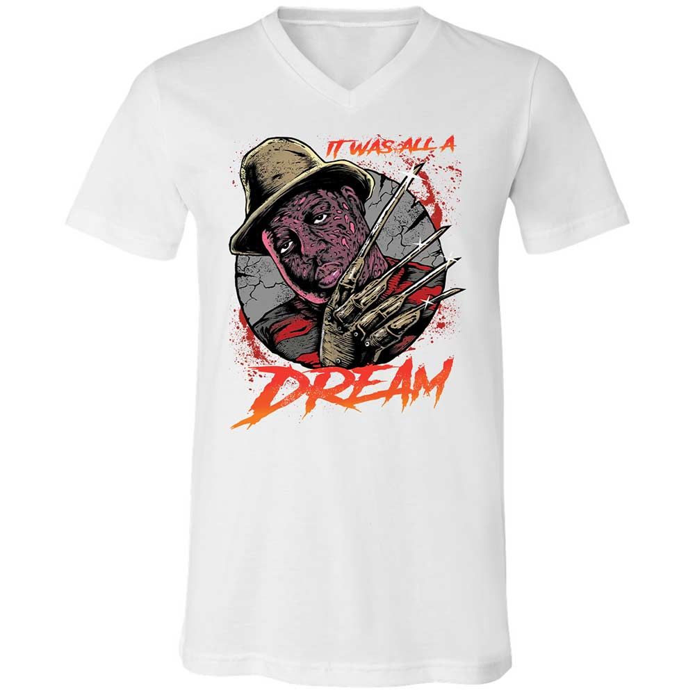 Unisex V-Neck T-Shirt - BNMLGRM8 - White - 16