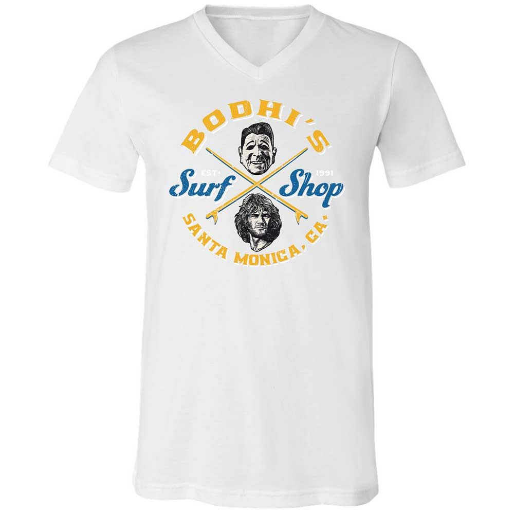 Unisex V-Neck T-Shirt - E9SJ7GZC - White - 16