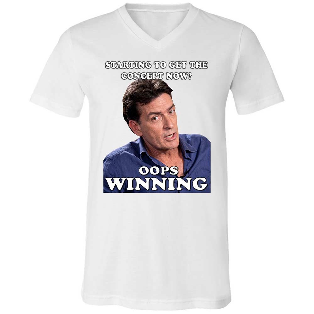 Unisex V-Neck T-Shirt - X9QUSTV5 - White - 16