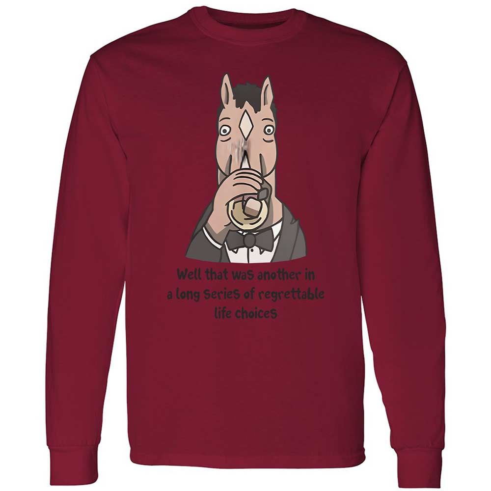 Long Sleeve T-Shirt - BPCSDKHK - Cardinal Red - 17