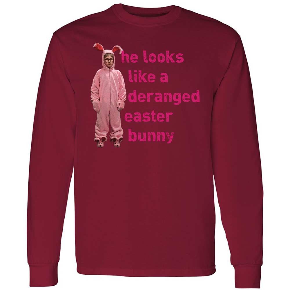 He Looks Like a Deranged Easter Bunny - Cardinal Red - 17