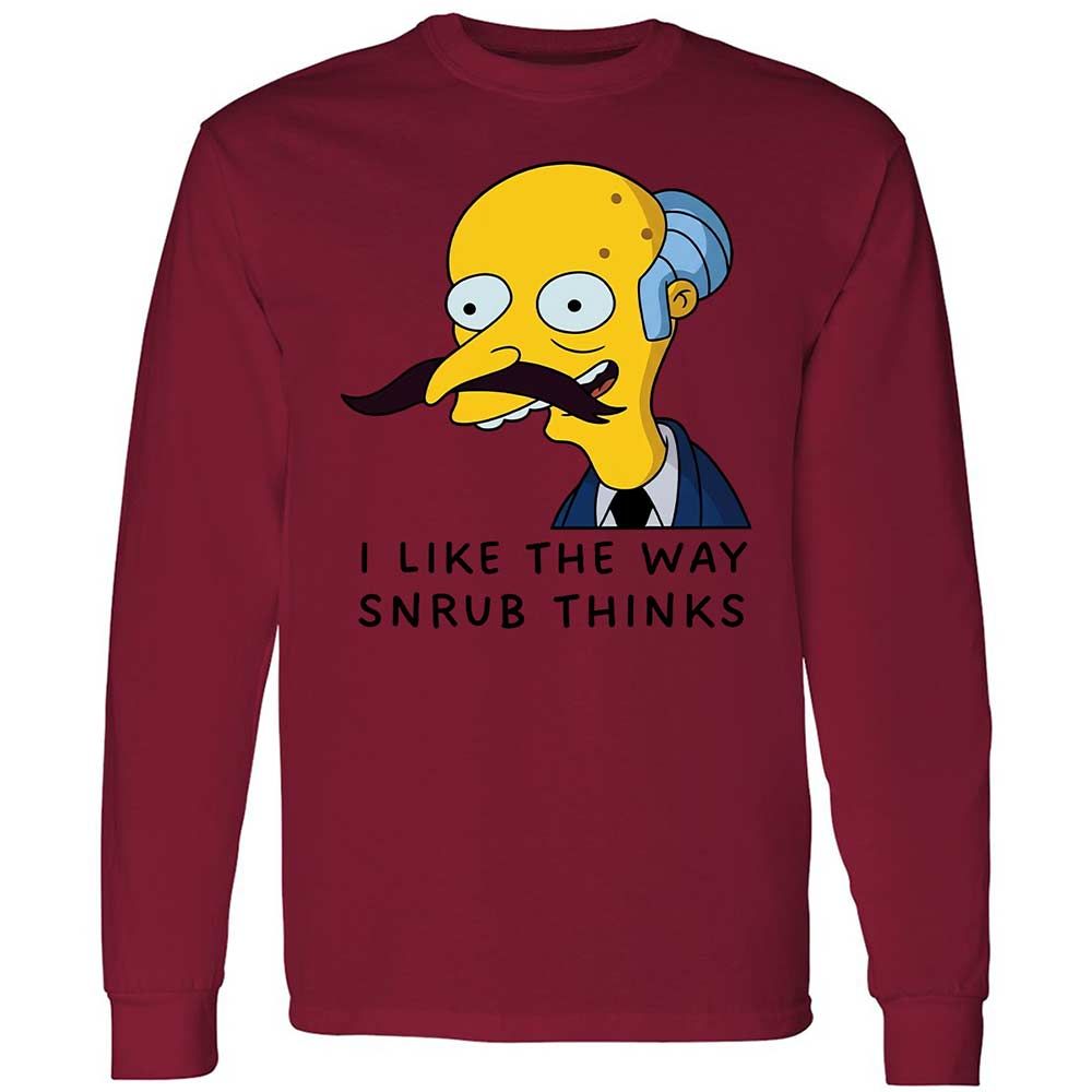 I Like the Way Snrub Thinks - Cardinal Red - 17