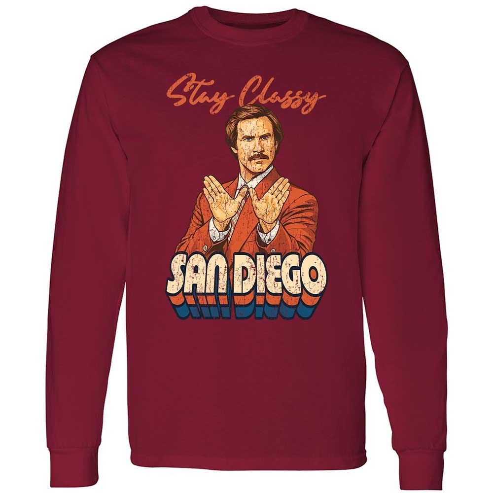 Long Sleeve T-Shirt - L2FTJ4X9 - Cardinal Red - 17